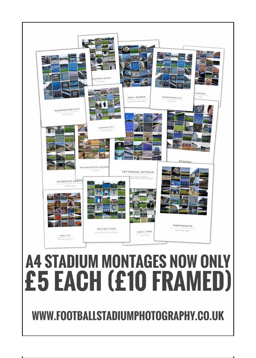 I know!

Feel free to spread the word ...I don't mind😉

footballstadiumphotography.co.uk

*discount automatically generated at checkout.