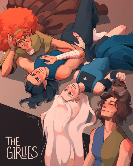 the girlies!#art #dndcharacter #illustration 