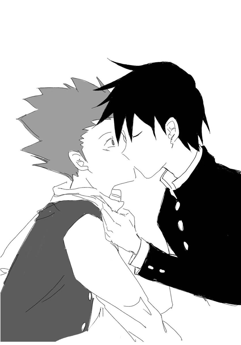 Hongmap111's tweet photo. anyway they kissed
#モブサイコ100 #mobpsycho100 #ショウ律 #shouritsu https://t.co/8BS4mEqnvW