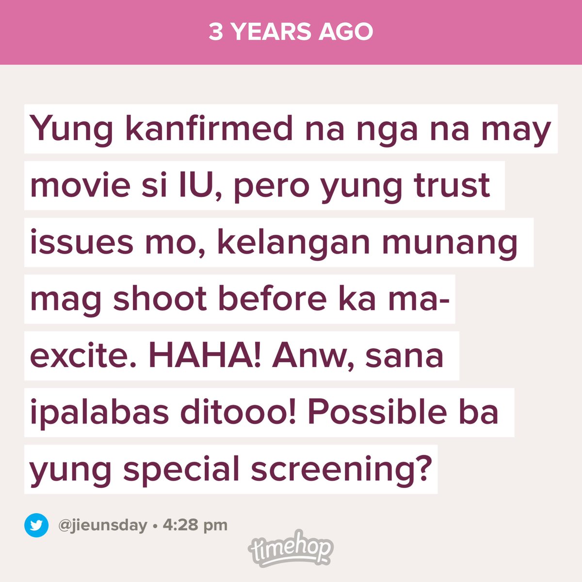 Mami 3 years na pala since na announce yung dream. Nag shoot naman na kayo pero kelan ba talaga mapapalabas mamiiii 🥹