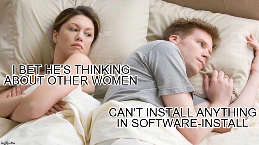 askubuntumemes's tweet image. can&apos;t install anything in software-install askubuntu.com/questions/1448… #downloadmanager