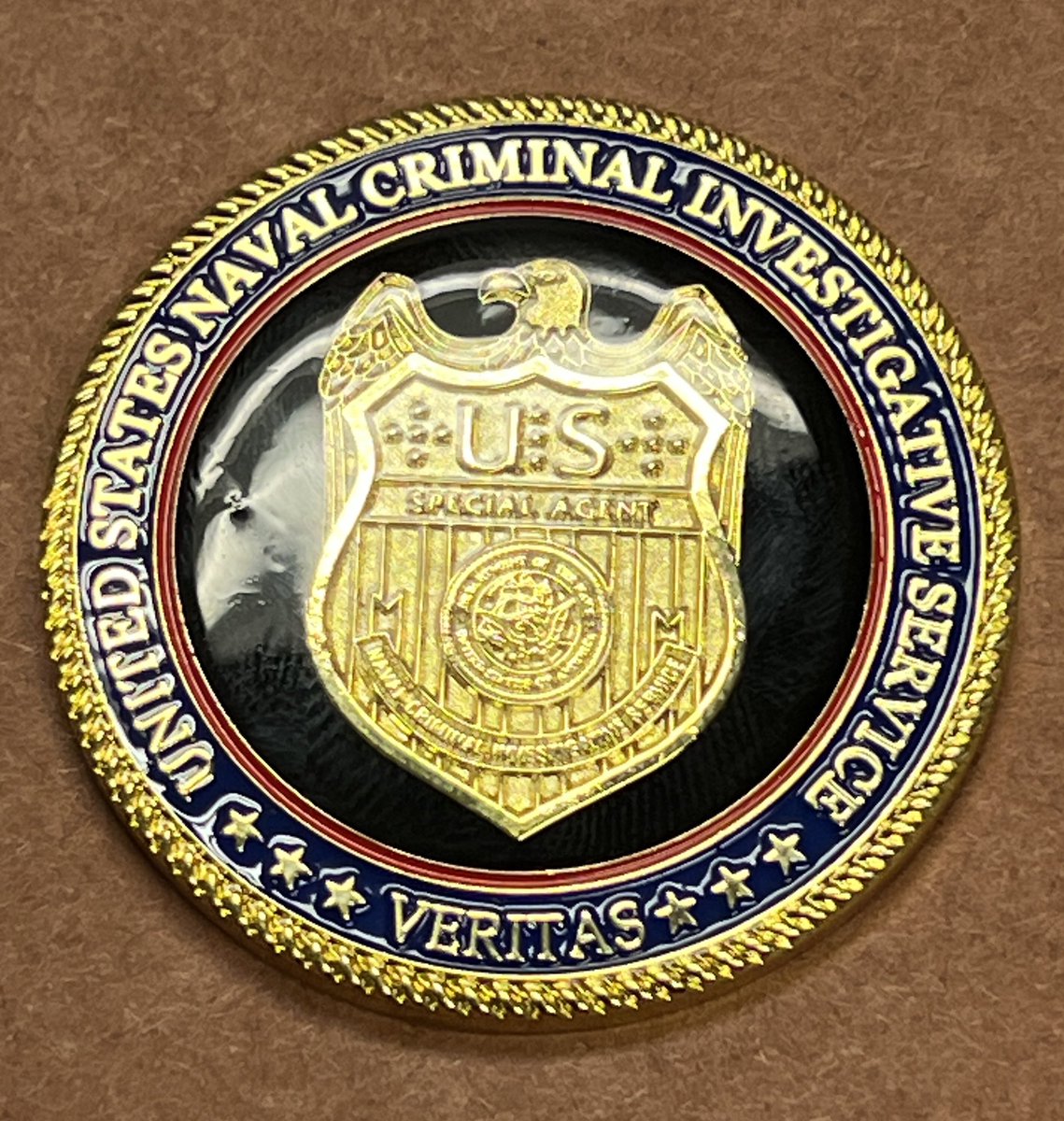 Received a nice addition to my challenge coin collection today from a <a href="/RealNCIS/">NCIS</a> agent.  #bpd