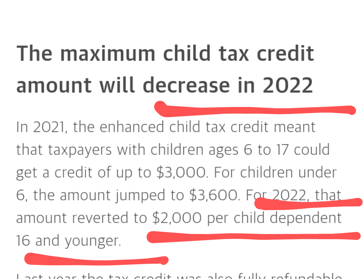 ForTexasHoujami's tweet photo. @POTUS Mr President,
You failed to help middle class and Low families with kids in 2022 Child Tax Credit. 
Families are losing up $1600 per kid in their hardworking income tax. https://t.co/95vKGc0jt0