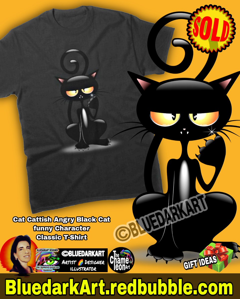 bluedarkArt's tweet photo. SOLD ๐โโฌ #Cat #Cattish #Angry #Black #Cat #funny #Characterย #Classic #tshirt ๐โโฌ #Design ยฉ #BluedarkArt #TheChameleonArt ๐ https://t.co/ju8WjskhmN
โข
๐ฅ my #shop ๐๐พ https://t.co/tTLIgDqH2E
โช๏ธ
#TrendingNow #Trending #onlineshop #cats #fashion #gifts #giftideas #shopping https://t.co/t3wig40DyE