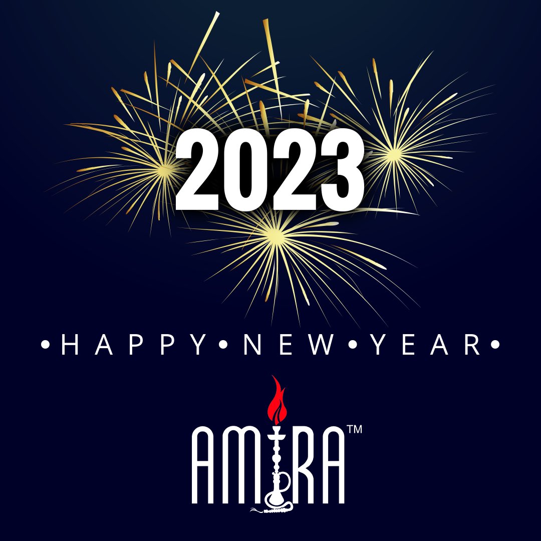 AmiraHookahs's tweet photo. Happy New Year from all us at Amira Hookahs!!

#AmiraHookahs #AmiraHookah #HappyNewYear2023 #Hookahs #Hookah https://t.co/LZQ1eGyENv