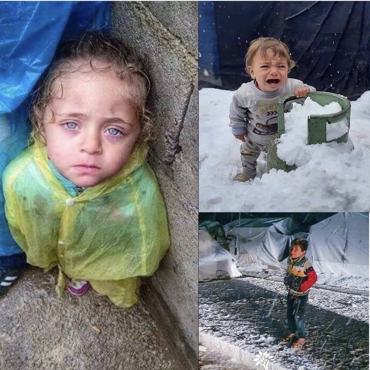 ماذا سنقول عندما نقف 
أمام الله 
والخصم هذه الأطفال 
اللهم ألطف بطفال سوريا بهذا الشتاء