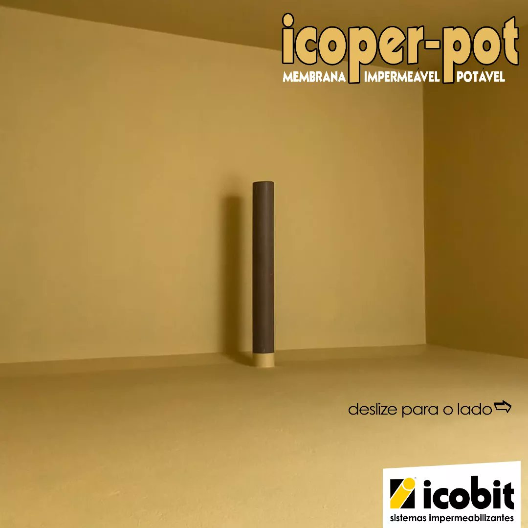 icobitbrasil's tweet photo. Aplicado a frio, ICOPER POT💧é um impermeabilizante elástico, para uso em reservatórios de água potável, que permite arremates perfeitos.

#icobit #icoperpot #icobitbrasil #icoper #impermeabilização #impermeabilizantes #potabilidade #engenhariacivil #obras #reformas https://t.co/93JvsOeXKP