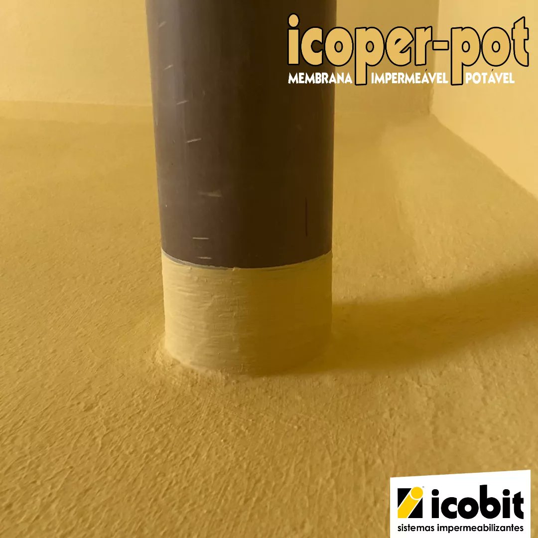 icobitbrasil's tweet photo. Aplicado a frio, ICOPER POT💧é um impermeabilizante elástico, para uso em reservatórios de água potável, que permite arremates perfeitos.

#icobit #icoperpot #icobitbrasil #icoper #impermeabilização #impermeabilizantes #potabilidade #engenhariacivil #obras #reformas https://t.co/93JvsOeXKP