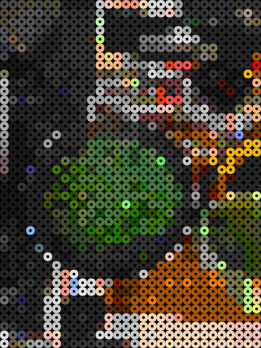StudentAlex_'s tweet image. #mashedpeas #pixelart #beads #8BitPhotoLab