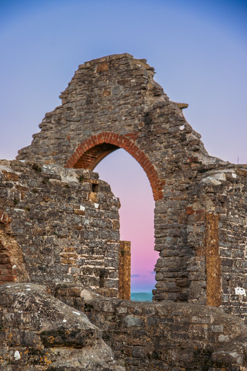What a magical sky over Burrow Mump this afternoon in spectacular #Somerset. ✨💗💜

<a href="/VisitSomerset/">Visit Somerset</a> <a href="/visit_taunton/">Visit Taunton</a>