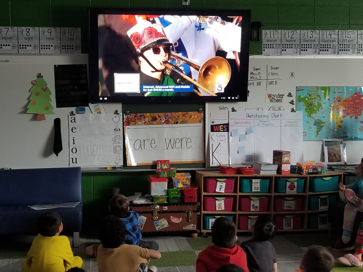 We took some time to capture a special moment in history...DCE Band and the Northwoods Marching Band performing in the Rose Bowl parade! #EverestPride #WestonPride