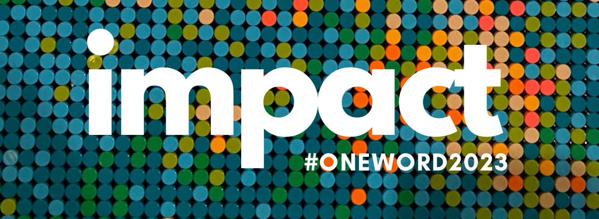MY ONE WORD FOR 2023 impact 💥 @JonGordon11 #OneWord #OneWord2023 LEGO Art Background = My 11 Year Old