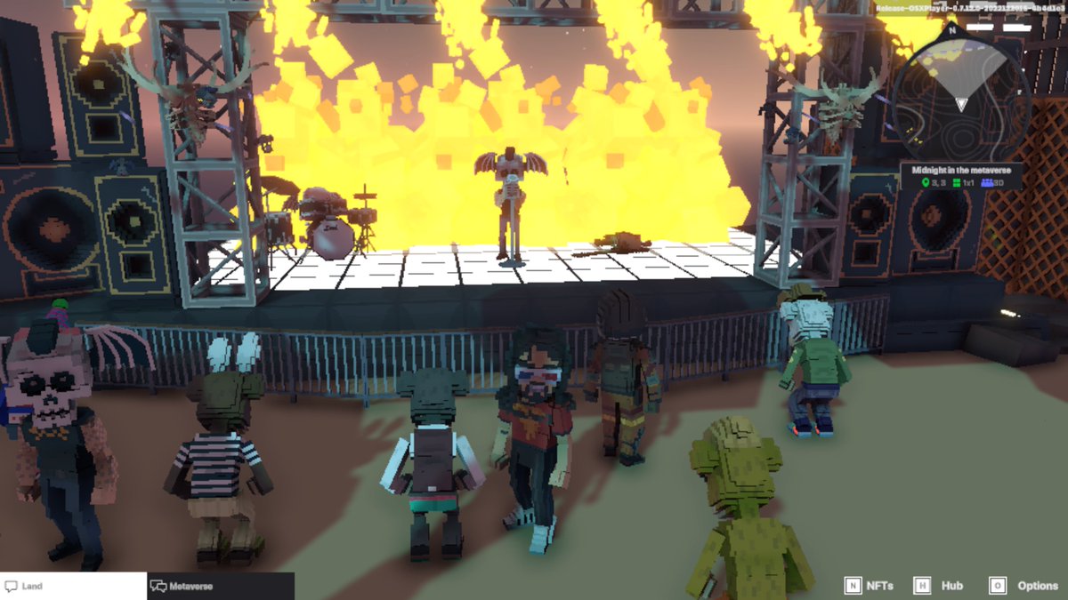 GlobalD16's tweet photo. @TheSandboxGame @steveaoki @TheOfficialA7X @suecothechild @ParisHilton @deadmau5 @blond_ish Celebrating the end of the year in @TheSandboxGame Metaverse! ✨🎇

 GO!!! https://t.co/dTzWpuvrhP
