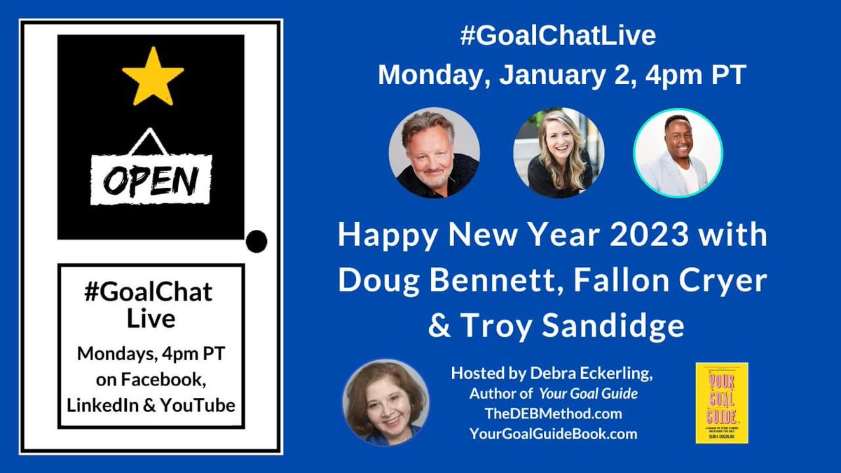 Happening at the top of the hour!

Join us as we talk about setting goals, frameworks, sales and marketing tactics, business systems, and developing productivity habits to achieve your 2023 goals’

Watch the livestream here:

linkedin.com/posts/coastbun…

#GoalChatLive #NewYearGoals