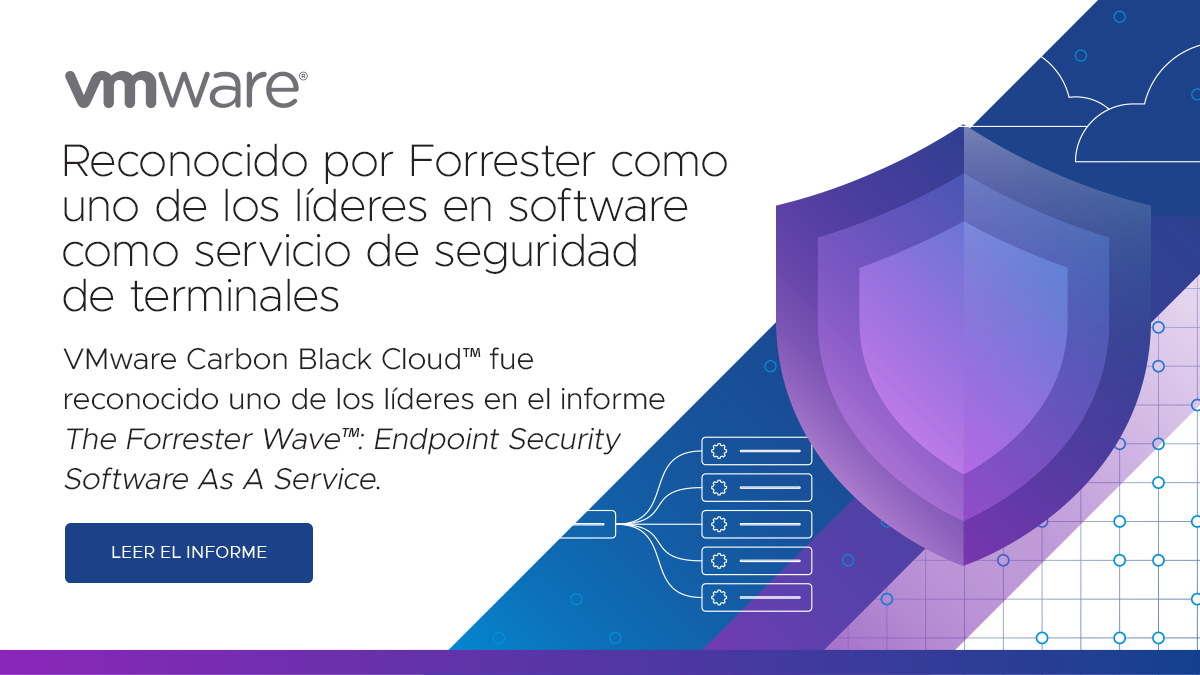 OCM_IT's tweet photo. Lea el informe de Forrester para descubrir por qué VMware Carbon Black Cloud™ fue distinguido como uno de los líderes en The Forrester Wave™: Endpoint Security Software As A Service. https://t.co/MkS1YbGfnZ https://t.co/PZrXSn4j09