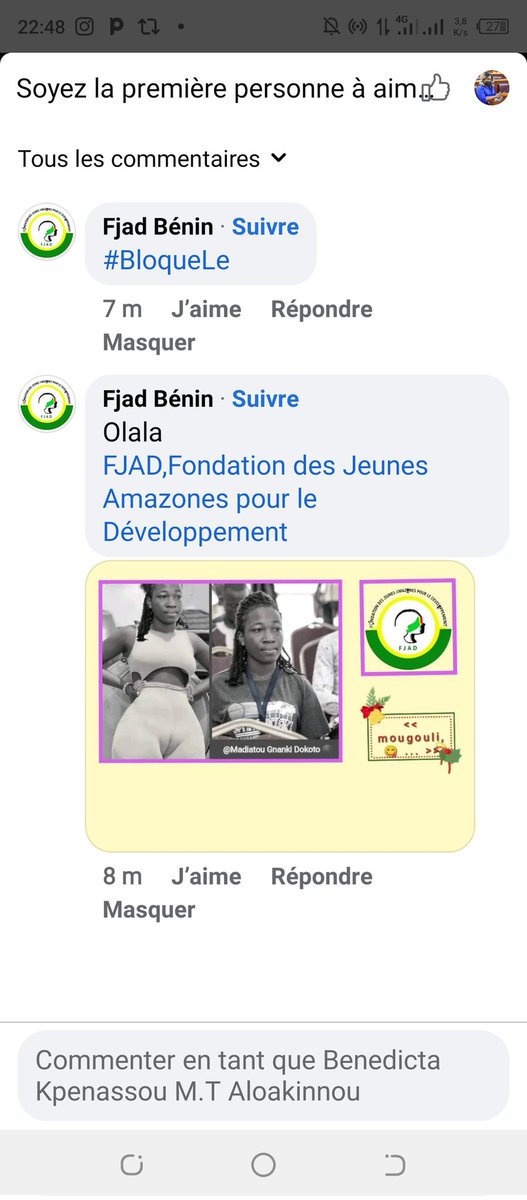 Bénédicta Kpenassou M.T ALOAKINNOU tweet media
