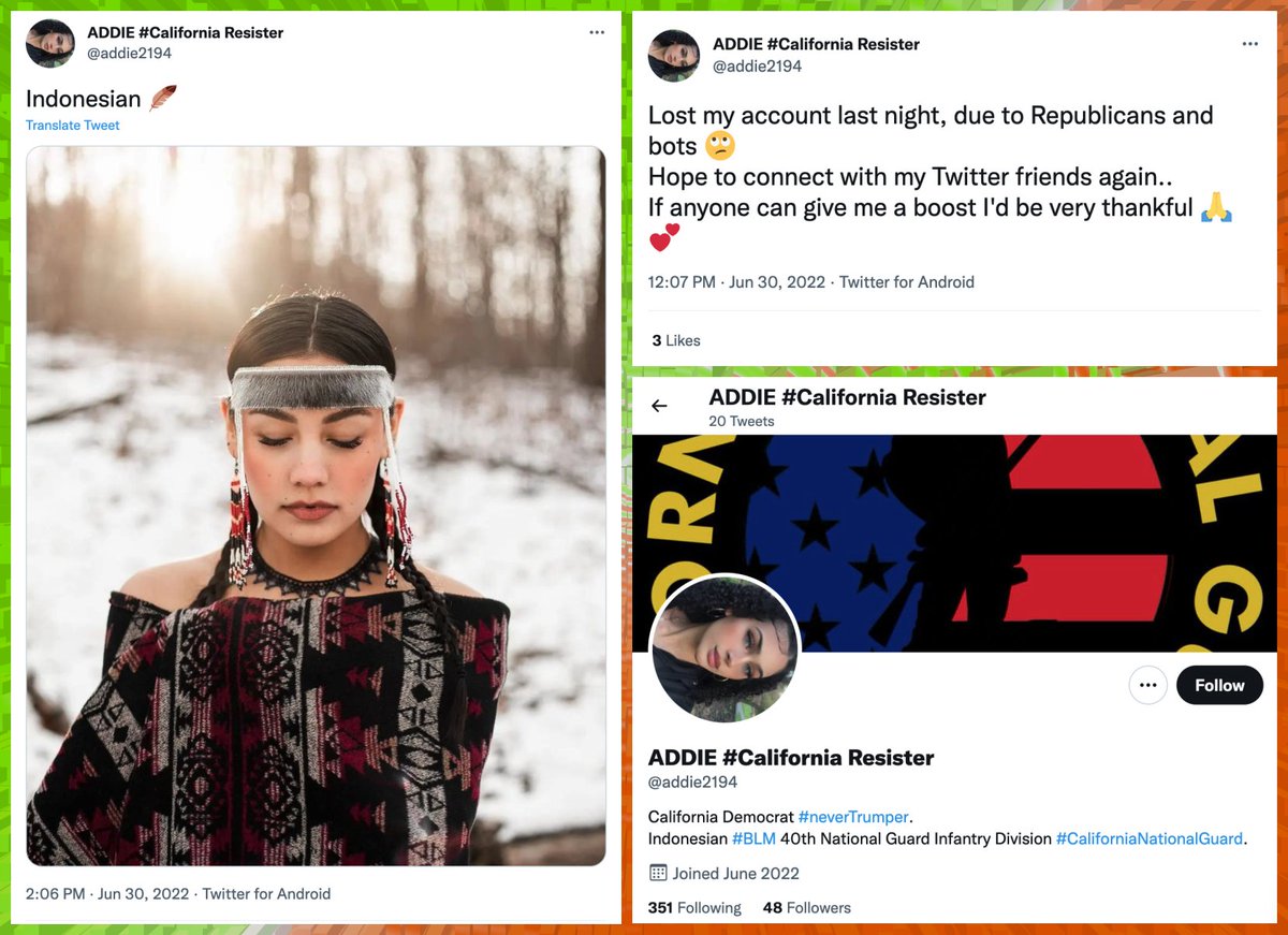 Meet @SophiaM98566027 (permanent ID 1602043736195751937), a Twitter account created in December 2022...