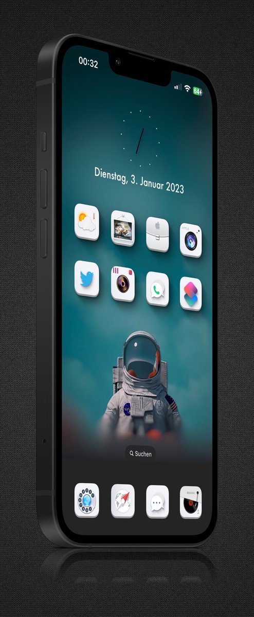 JanSch74's tweet image. 1st HS 2023 📱🔥 #iOS162 #iPhone14 #WhiteDream #HomescreenCreator @ClearSpaces_ @screenshot_pro Credits @ all Creators! 😎