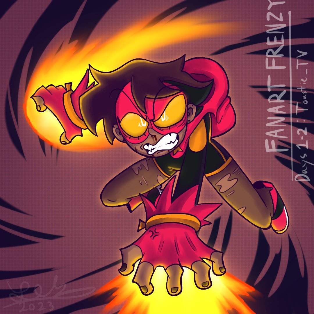 Sandpaperdotcom's tweet image. ✨FANART FRENZY DAYS 1-2✨

@Toastie_TV’s Comet!💥