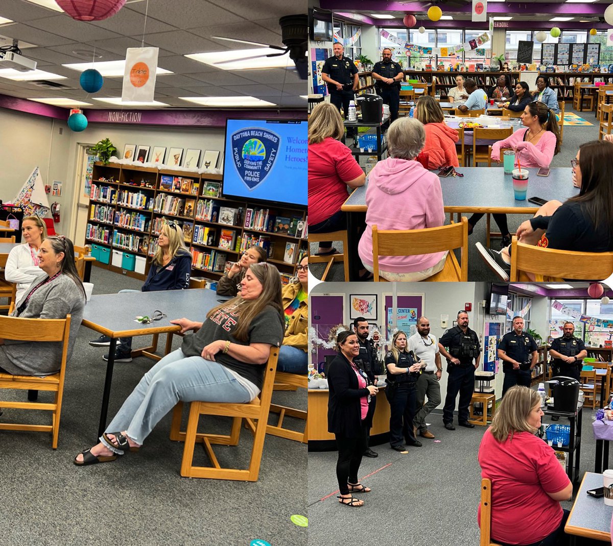 rjlCardinals's tweet image. @RJLMedia hosted a Hometown Heroes Breakfast this AM for @DBShoresPS officers who will be volunteering in classrooms.

@Cass_Stewart has created an amazing opportunity for our Cardinals to see our local police as #CardinalCommunity 

#BackTheBlue #CaringCardinalsTHRIVEbytheSea