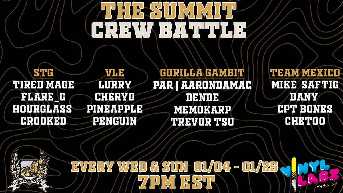 iGRUESOME_FGC's tweet photo. YESSIR IT IS HERE! #SUMMIT2 Goes live Wednesday with our first fight.
Here are the teams for this season who you guys got taking it?
Follow the channel and support the #matcherino!
- https://t.co/WHi619Y5b7
- https://t.co/UchchYYWXH https://t.co/PZcbSUvZ59