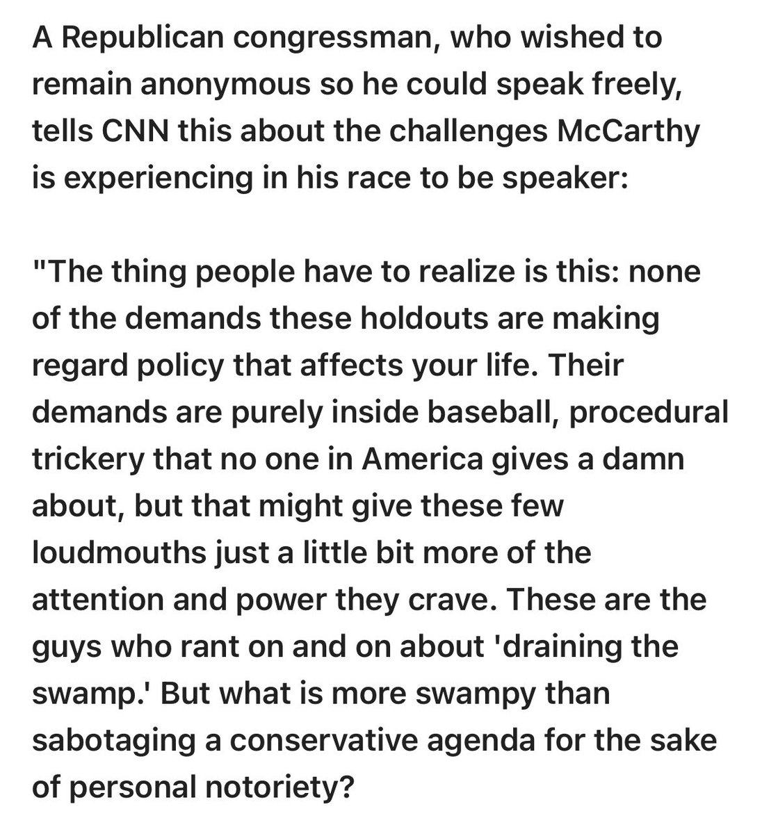 jaketapper's tweet photo. House Republican Member of Congress goes off against @GOPLeader McCarthy’s GOP detractors: https://t.co/ZtdnBeltcp