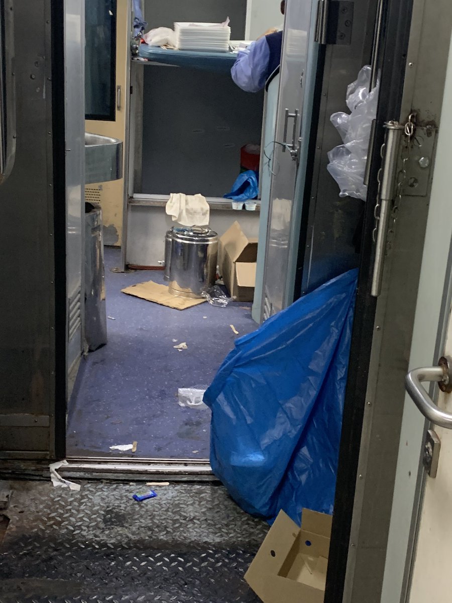 dinspeak's tweet photo. @IRCTCofficial , #Railways , @IndianRailUsers , @RailwaySeva @RailMinIndia No cleaning in running coach , toilet in pathetic state Duronto 12286 in AC 2 Tier and train late by 8 hours https://t.co/fbmPa9HD3t