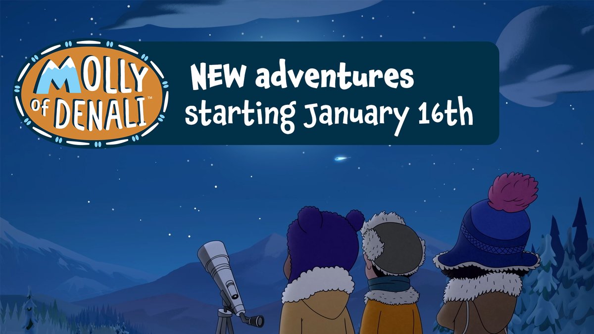 MollyOfDenali's tweet image. We are over the moon to announce that NEW EPISODES are coming soon to @PBSKIDS! ⭐ 🌙