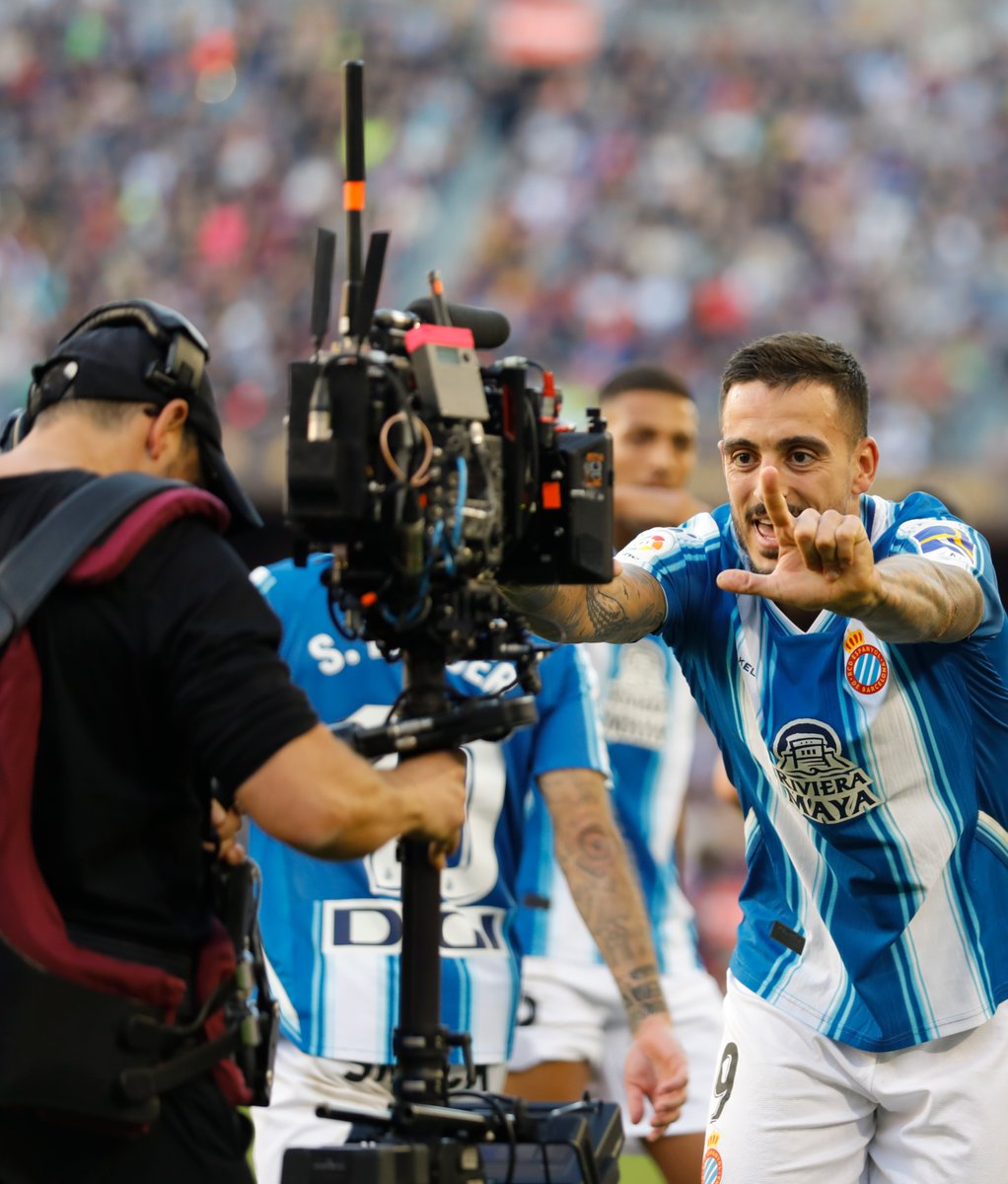 😁📽⚽ Que momento para @JoseluMato9! 

💙 @RCDEspanyol 🤍

#BarçaEspanyol 
#LaLigaSantander