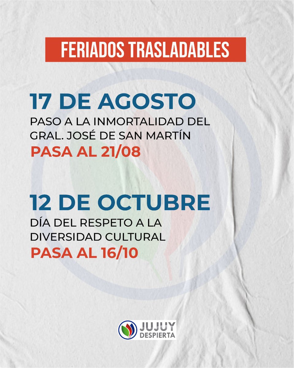 justin_chaile's tweet photo. Feriados 2023 https://t.co/VyS7e7Hvqj