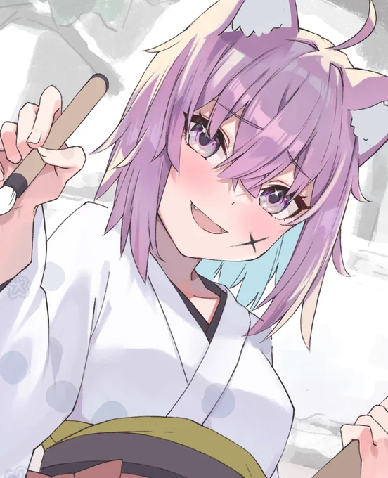 正月イラスト描いてます 