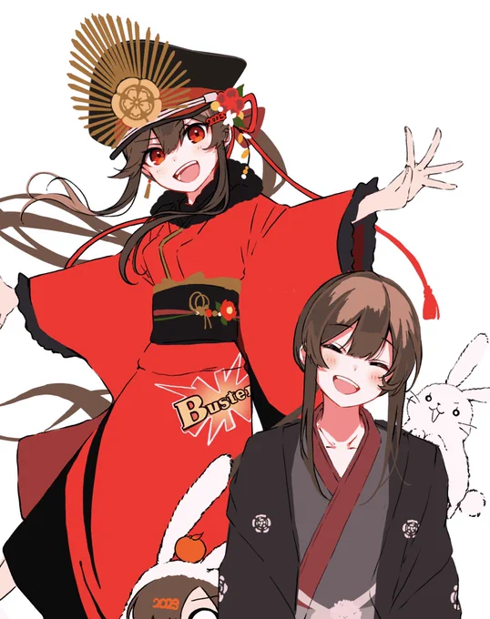 お正月の絵っていつまで大丈夫だったか...まあでもノッブ達は存在がめでたいので年中あけましておめでとうですし...などと発言しており() 