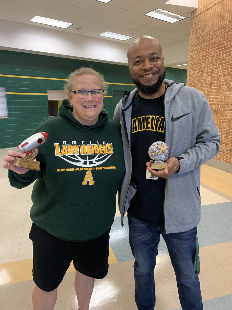 🏆 Congratulations to Ms. Gary and Mr. Spurlock for being recognized with the Distinction in Leadership and Distinction in Instruction awards at today’s faculty meeting! 💚💛 #RaidersRISE #EngageTogether #EveryRaiderEveryDay #TeamAmelia <a href="/AmeliaSchools/">Amelia County Schools</a>