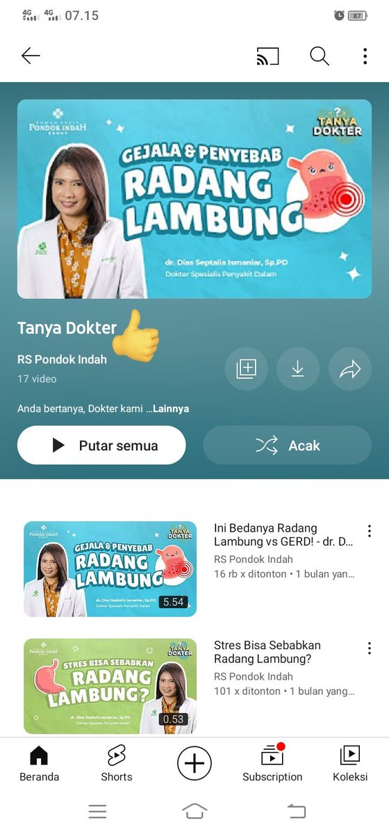 @rspondokindah B. Tanya Dokter 

Yuk ikutan!
@Zaka_R17 
@CakSar_ 
@Ronyklt 

#YourHealthFirst #RSPI #RSPondokIndah #KebiasaanHidupSehat #GiveawayQuiz #KuisBerhadiah