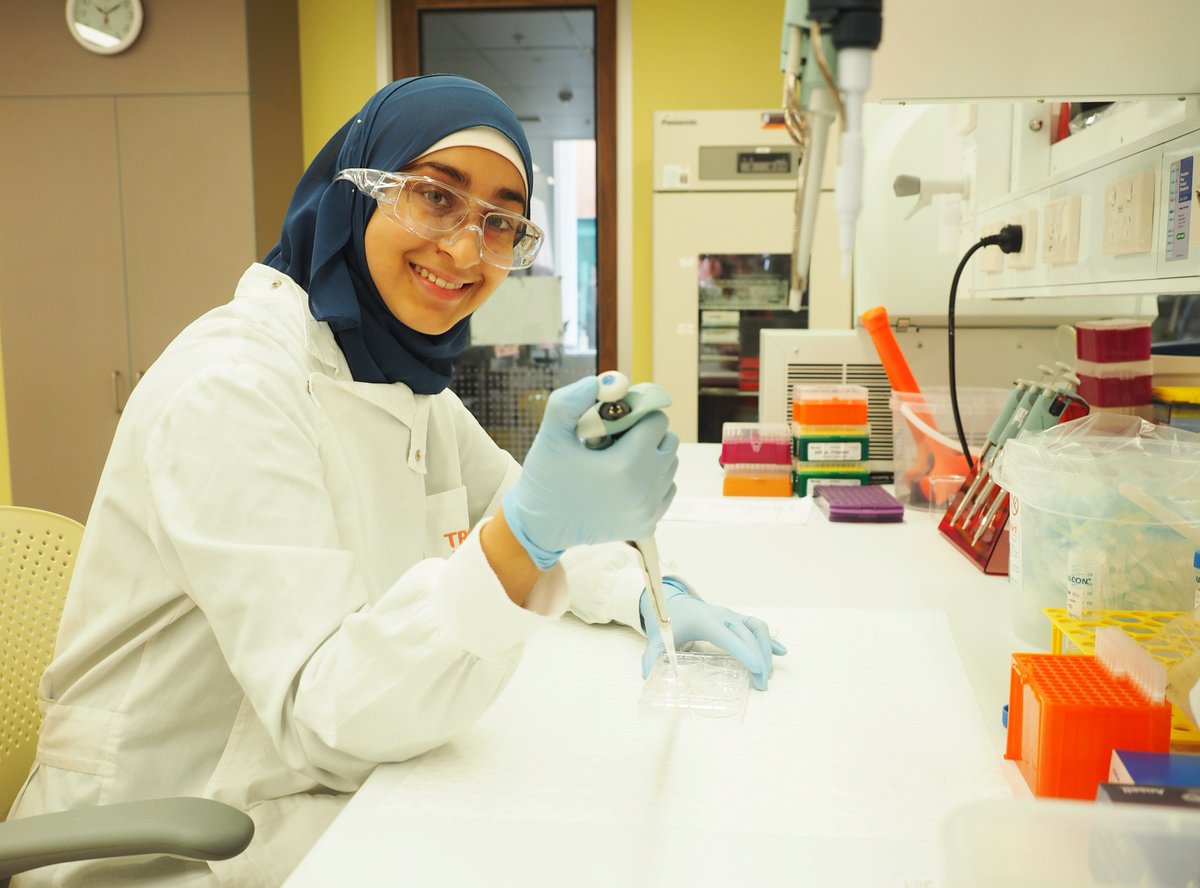 Imaan Ahmed is a UQ PhD student at TRI working w/ her team on creating skin ‘in a dish’ for new regenerative skin therapies.
 
“I find watching the skin organoids grow to be absolutely remarkable, as they develop into beautiful complex structures resembling our skin,” Imaan says.