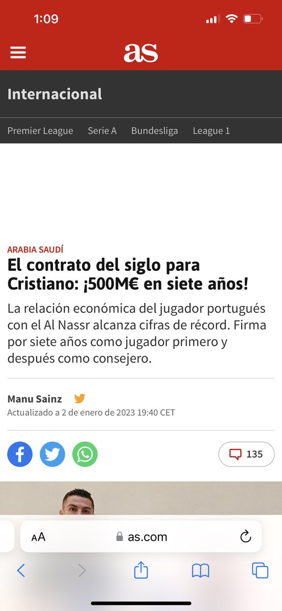 Lo que cobra cristiano ronaldo es uba locura , y eso duele mucho mucho 😆😆😆😆😆

#Ronaldo #CR7𓃵