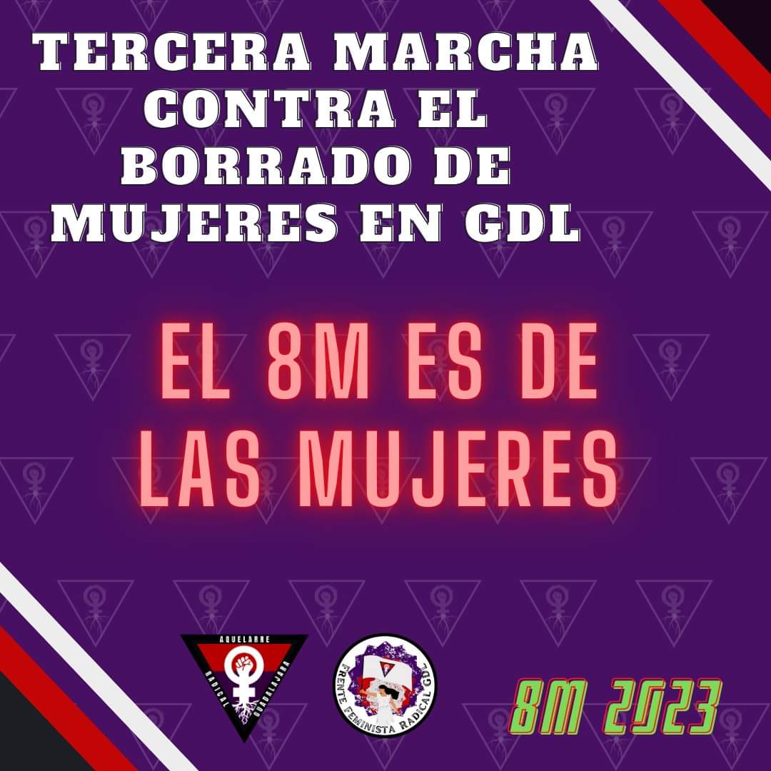 FrenteRadGdl's tweet photo. Calentando motores por la reivindicación de nuestros derechos basados en el sexo.

#RumboAl8M #RecuperandoEspacios #8M #SerMujerNoEsUnSentimiento #mujer #GDL #Zapopan #Tlaquepaque #Tlajomulco https://t.co/q2svbXcgRa