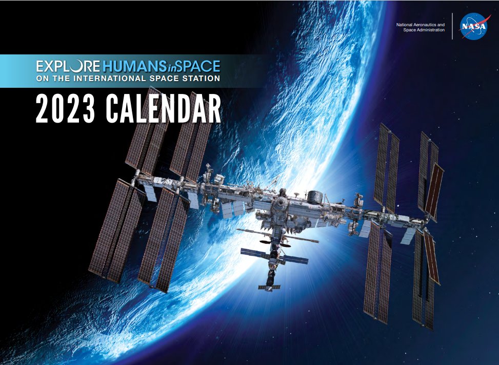 manumazzanti's tweet photo. El calendario de Estación Espacial la @NASA 2023. 

¡Se puede bajar gratis!

https://t.co/j8A6Uppq2M https://t.co/1yMdKNj7mf