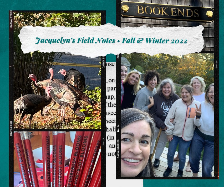 JackieMitchard's tweet photo. Taking a pause to look back at the seasons leading up to the New Year - full of family, friends, and fellow writers!
#FieldNotes #DigitalScrapbooking #BehindTheScenes #AuthorLife #NYTBestSellingAuthors #ForAuthors https://t.co/Mpx79qwQTt