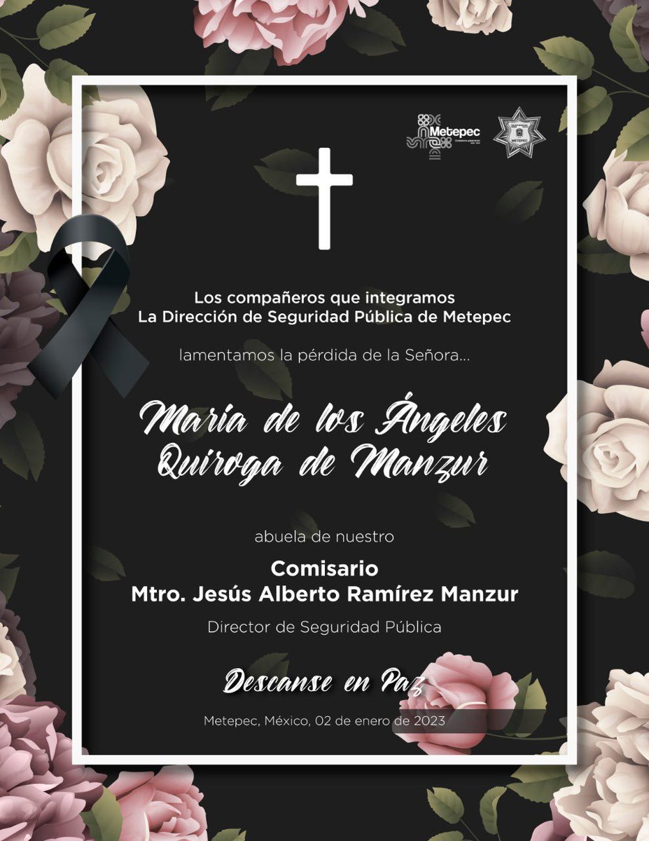 MetepecPolicia's tweet image. Descanse en paz🙏🏼