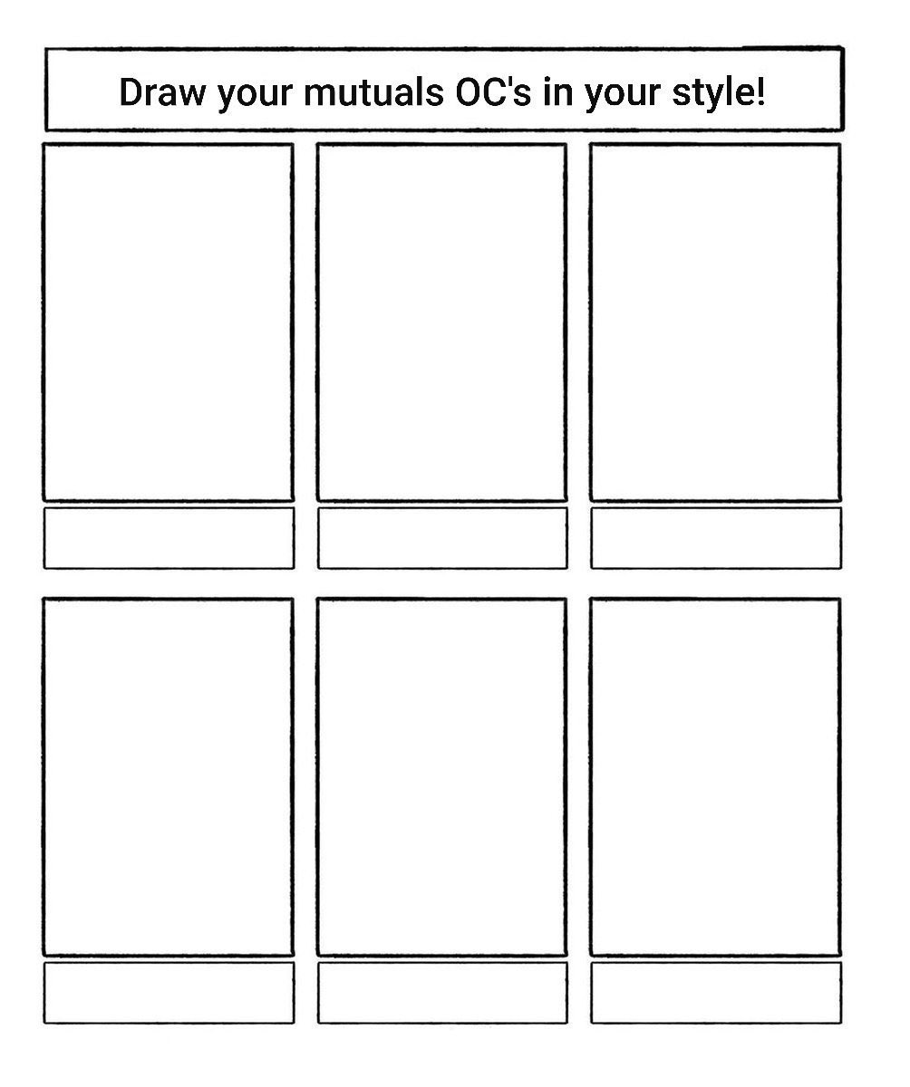 Hi I wanna do some this week as warmups while i get back into the work groove!! lemme see those precious OCs 👁️💕 