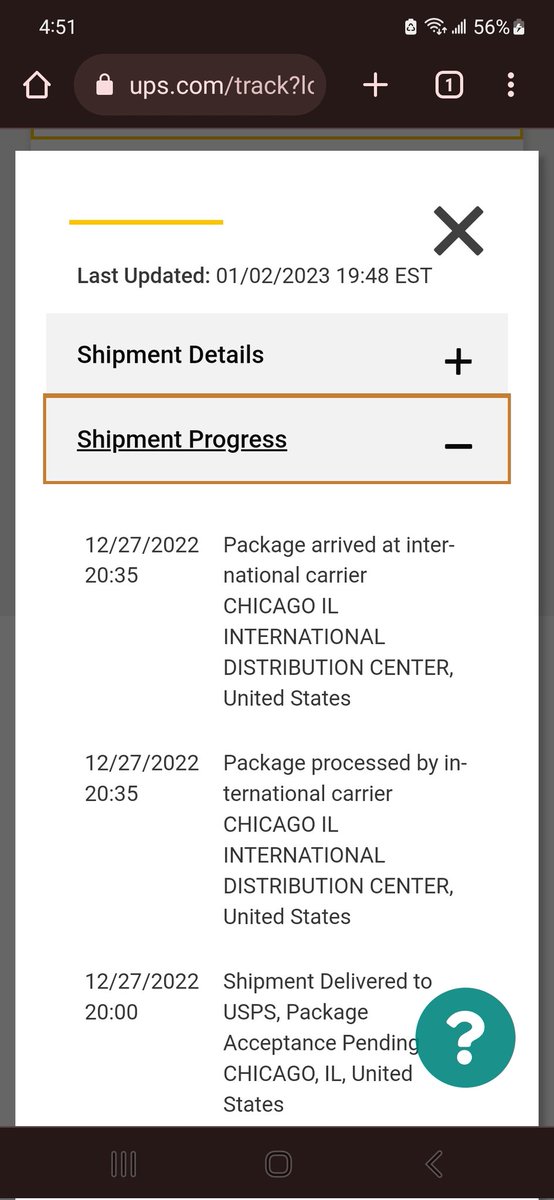 Solara_Chan's tweet photo. @UPS my package has been in Chicago since Dec 27th. I would like an update. I see you've replied to people after me so please help me with my package. Its been way too long since there has been an update https://t.co/Eedd0PfdkB