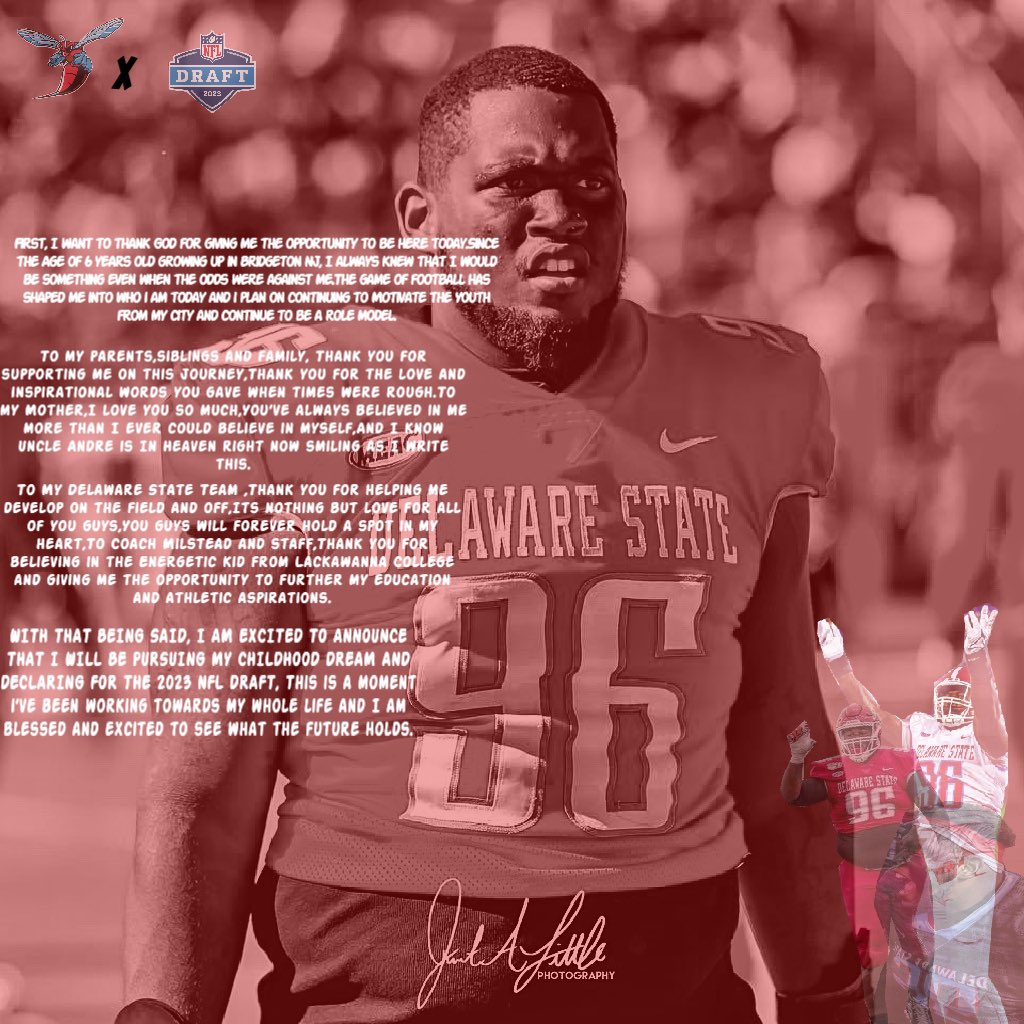 856made's tweet photo. Thank You Hornet Nation 💙❤️ 🐝 
@DSUHornets @DelSt_Football https://t.co/OlWB5Gg3Xi