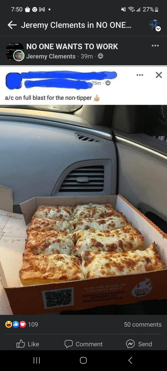 CoreysTrades's tweet photo. @littlecaesars does this guy work for you? 

Disgusting https://t.co/cZA6xQLiKS