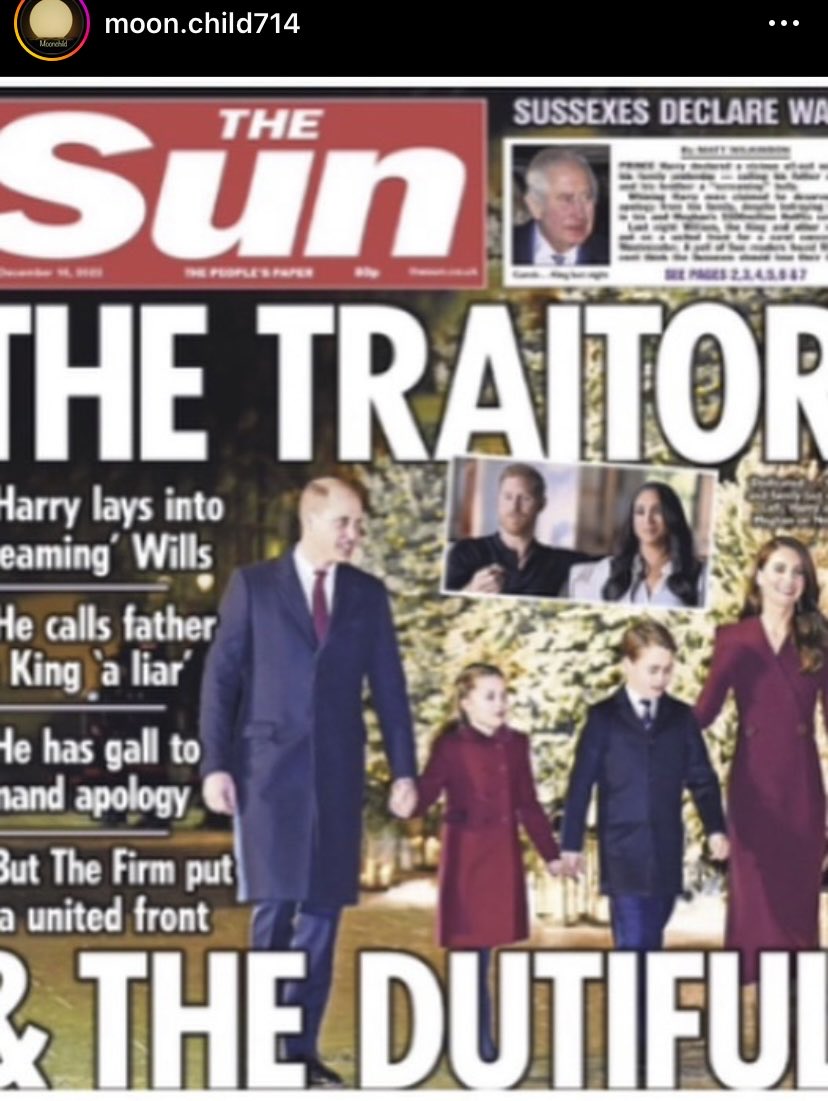 Thislilbirdies1's tweet photo. Got this from Moonchild on IG. OUCH!! Scathing๐ฅ๐ฅ๐ฅ#TheSussex #MeghanandHarry #MeghanandHarryNetflix #Archtypes #TheRoyalFamily #KingCharles https://t.co/YGHylh2OAy