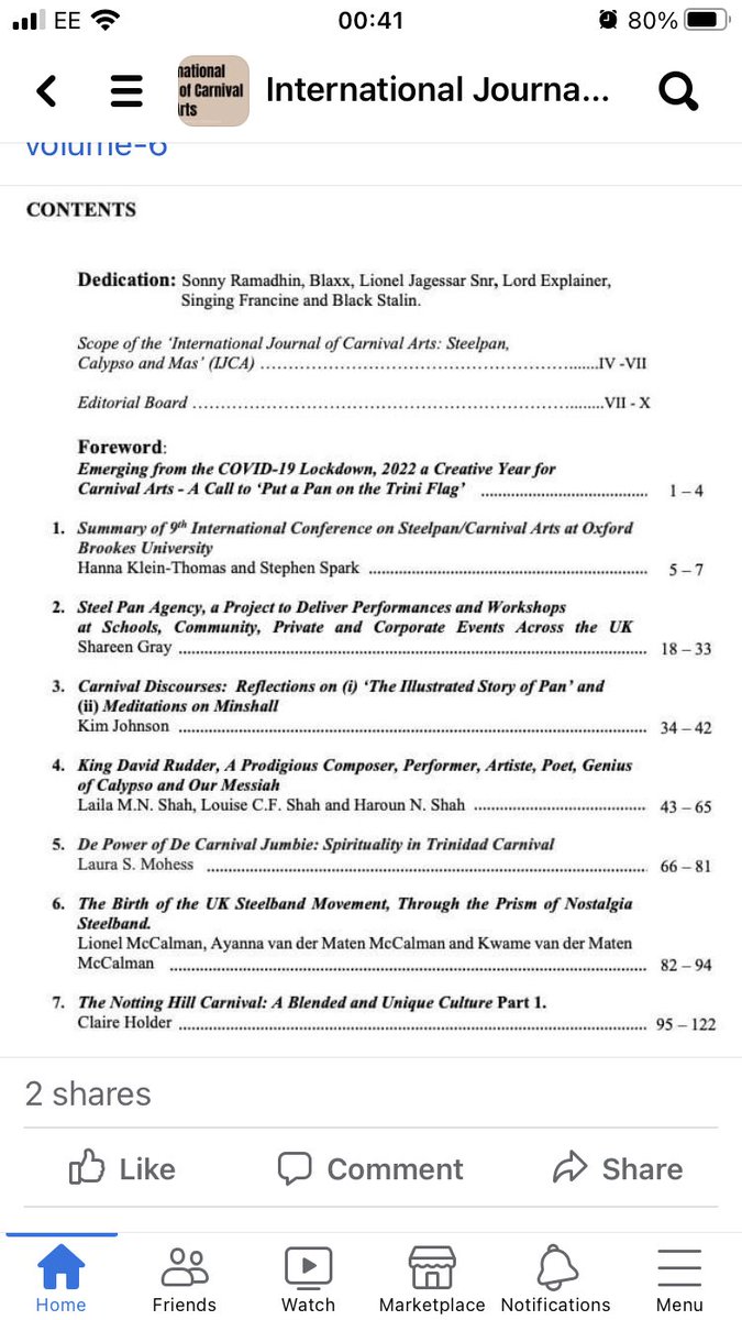 london_trini's tweet photo. Read my latest article thanks to @irena_pap @linda_bell52
Volume 6 of #IJCA out now
Read about 9th #International #Steelpan Conference, Interviews with David Rudder, the history of Notting Hill Carnival and my article Spirituality in Carnival
https://t.co/3jDUyYRO5X https://t.co/XCkhDRjIlU