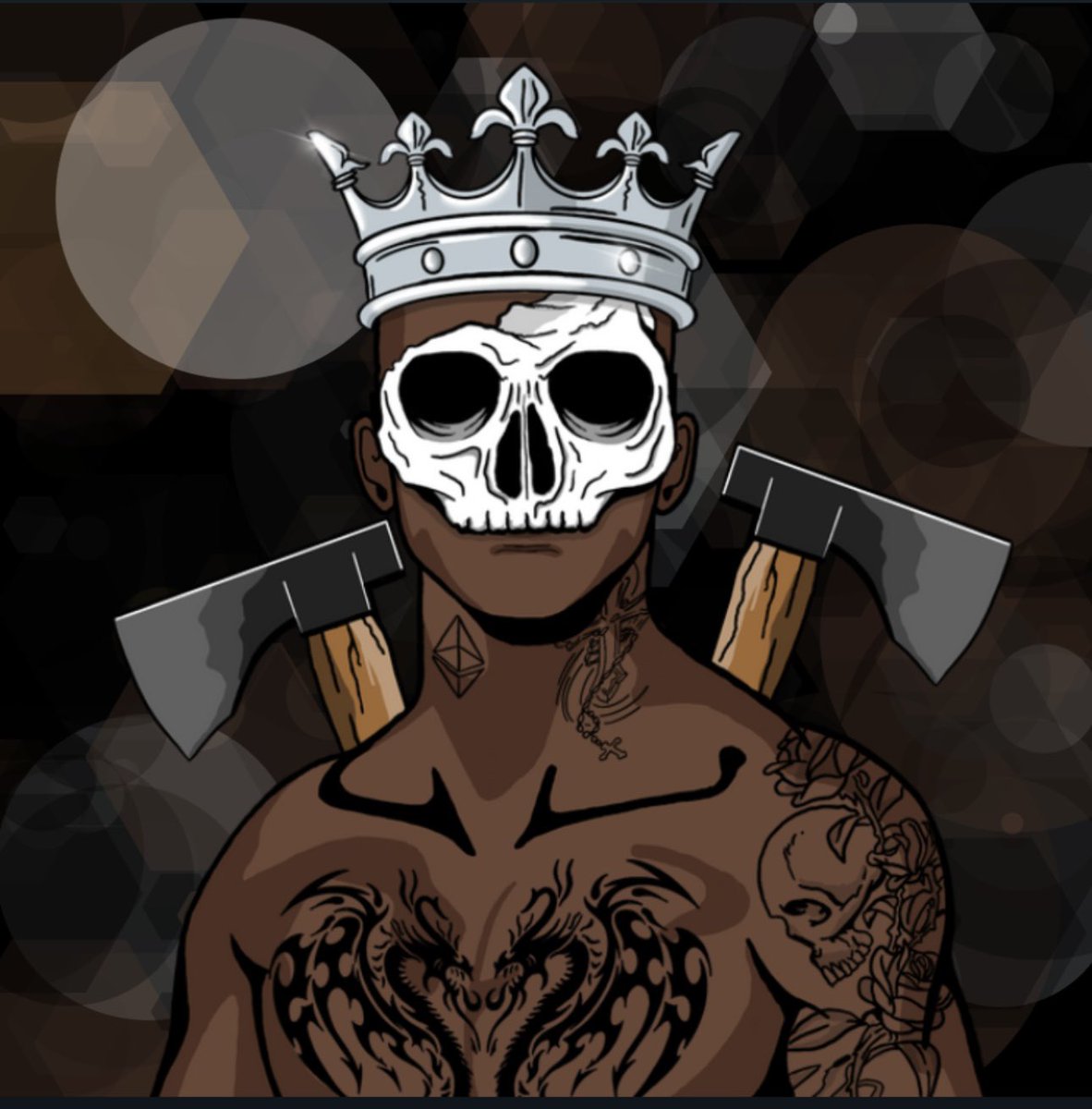 TheSymbol87's tweet photo. @HideoutLabs @fors_nft @skvllpvnkz Now we having fun!! The Dark Knight and Lord of the Street 💀☠️ https://t.co/ScCwxVNt9q