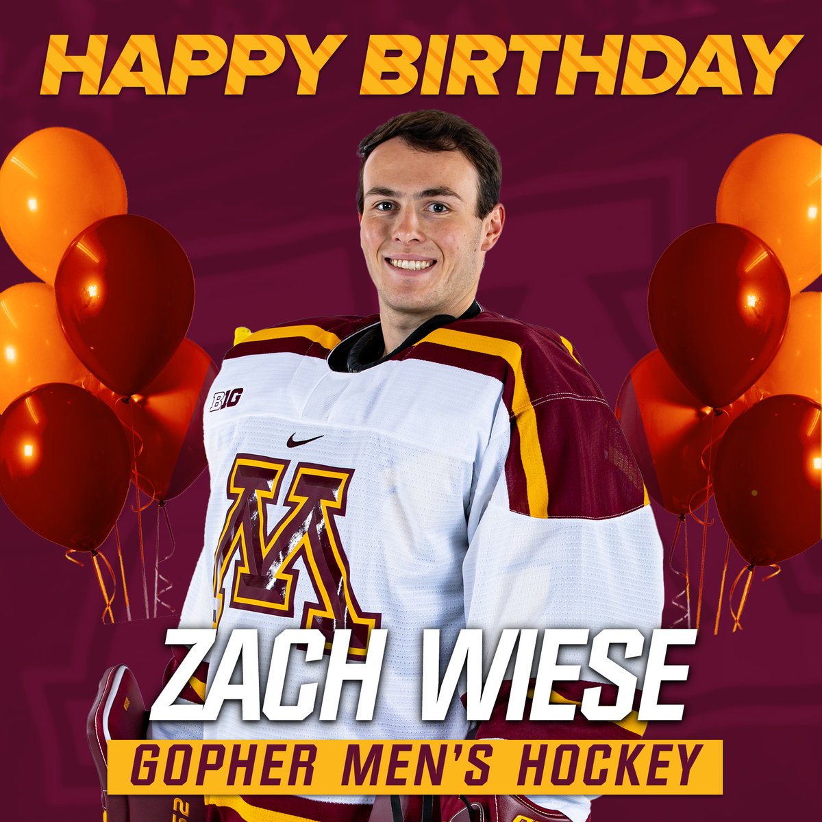 A big happy birthday to freshman goaltender Zach Wiese! 🥳

Hope you had a great day! 🎉
