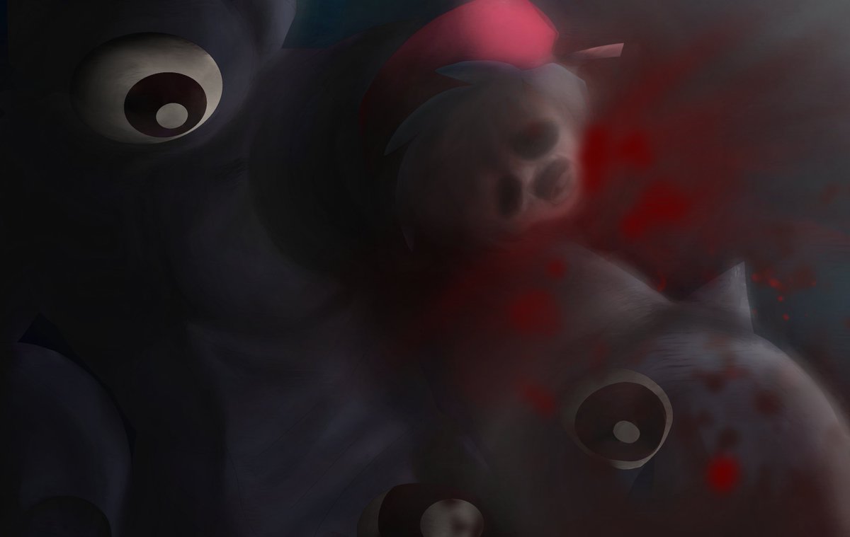 FNFPkmnDark's tweet image. "This ferocius beast can sleep thousands of year. When aweaks KILLS anything to eat"

Promo Art by @nanayo_pouuu