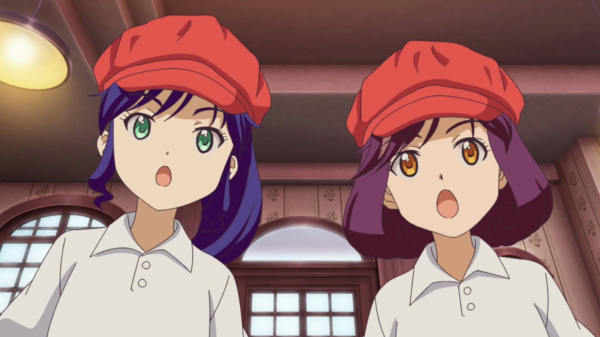 garugaku's tweet photo. 当時小中学生のLucky²が声優に挑戦！アニメ「ガル学。Ⅱ」

🍓２
スカウトされパフォーマーを目指すことにしたリナ。
でもダンスも歌もやったことがなくて…
そんな中、突然かわいい衣装に着替えさせられたリナとユウラはクレープ屋さんに…！？

https://t.co/ZDFYlP3PEa

@Lucky2_official https://t.co/dfj2AgWow3